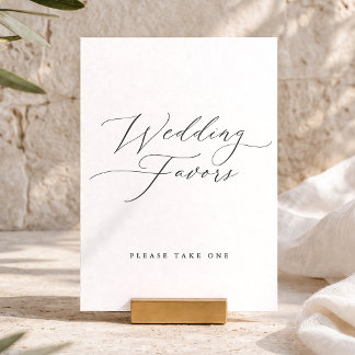 Invitation  Elegant Wedding Favors Sign