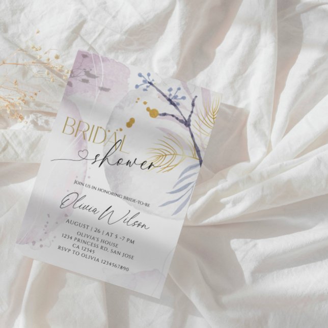 Invitation Elegant Winter Wonderland Bridal Shower Party (Créateur téléchargé)