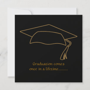 Invitation élégante à l'obtention du diplôme
