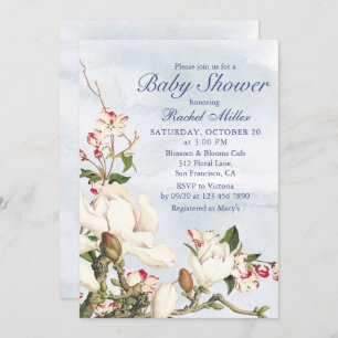 Invitation Elégante aquarelle Baby shower forestier