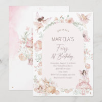Elégante aquarelle Fairy Premier anniversaire Baby