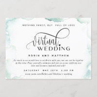 Elégante Aquarelle, Mariage virtuel en ligne
