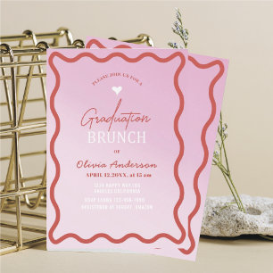 Invitation Elégante aquarelle minimaliste brunch pi graduel