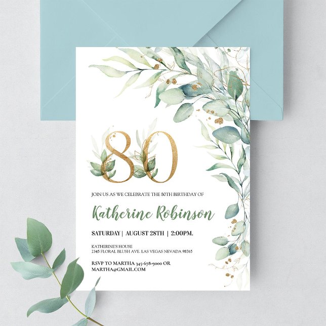 Invitation élégante avec fleurs pour un brunch d'a (Créateur téléchargé)