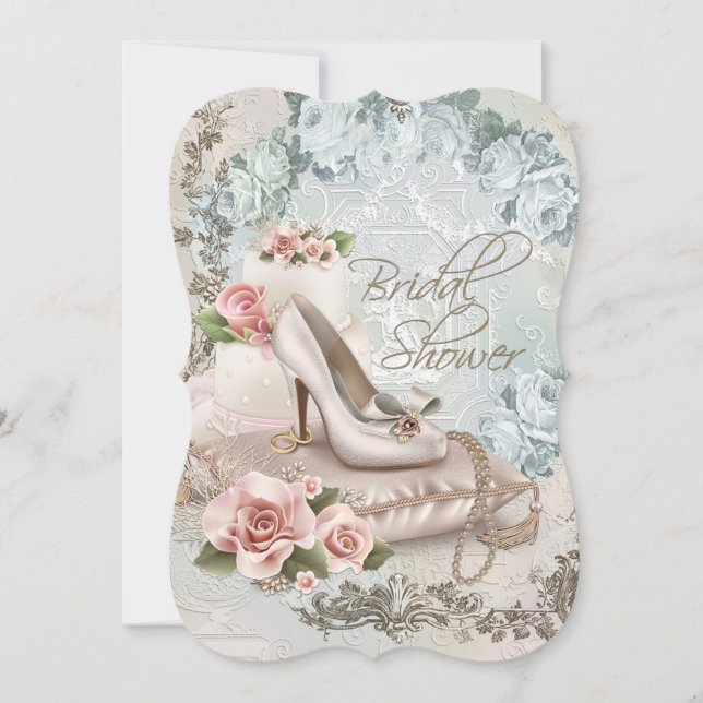 Invitation Élégante Baby Shower Vintage (Devant)