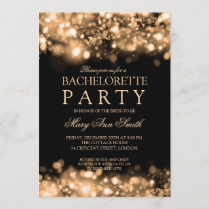 Invitation Élégante Bachelorette Party