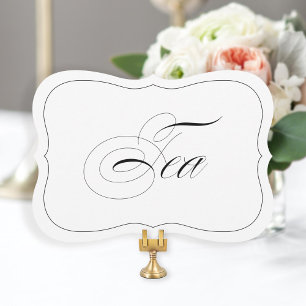 Invitation Élégante Barre de Mariage Signale Tea Die Cut Bord