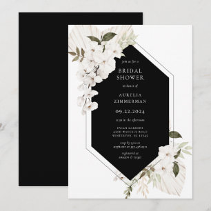 Invitation Elégante Bohème Floral Bridal Showwwweuse Invitati