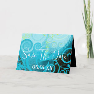 Invitation Elégante Calla Lily BlueBerry Fils