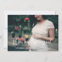 Elégante calligraphie Baby shower par mail photo
