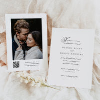 Élégante calligraphie de script QR Code Mariage ph