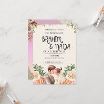 "Elégante conception d'invitation de mariage