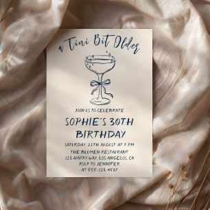 Invitation élégante de 30e anniversaire pour un pe