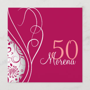 Invitation élégante de carré rouge