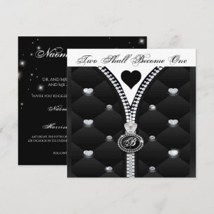 INVITATION ÉLÉGANTE DE COEUR DE DIAMANT