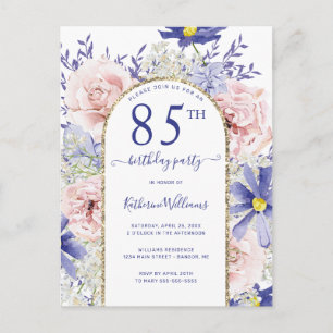 Invitation élégante de fête d'anniversaire 85 ans 