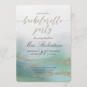 Invitation élégante de fête de bachelorette à l'aq