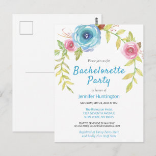 Invitation élégante de fête de bachelorette à moti