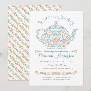 Invitation élégante de Fête de la mariée de