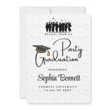 Invitation Élégante de la fête de graduation