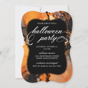 Invitation élégante de la fête d'Halloween