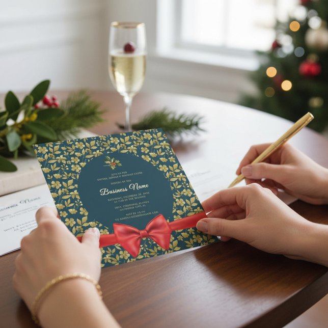 Invitation élégante de Noël pour une soirée d'affa (Créateur téléchargé)
