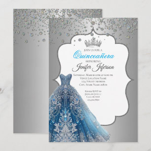 Invitation élégante de Quinceanera