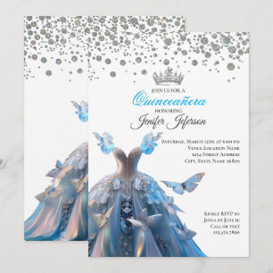 Invitation élégante de Quinceanera