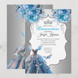 Invitation élégante de Quinceanera