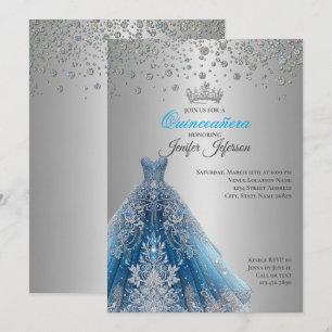 Invitation élégante de Quinceanera
