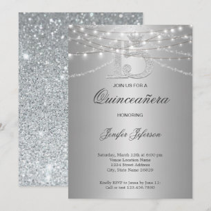 Invitation élégante de Quinceanera
