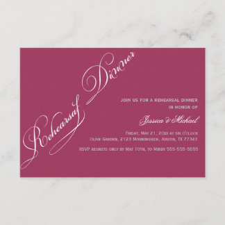 Invitation élégante de sangria de dîner de