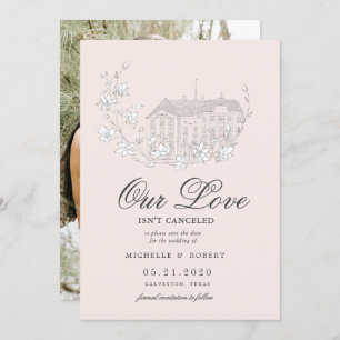 Invitation élégante destination florale Photo Enregistrer la