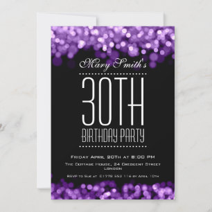 Invitation Élégante Du Parti Qui Éclate Les Lumièr