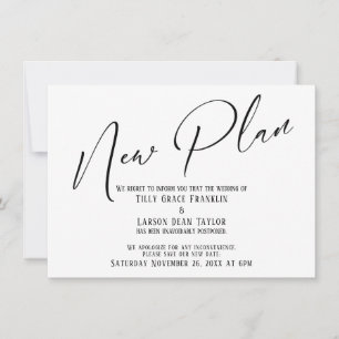 Invitation Élégante écriture manuscrite Nouveau plan Faire-pa
