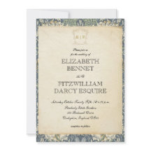 Élégante époque de régence/Faire-part de mariage a