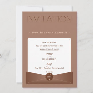 Invitation Élégante et Chaleureuse de Lancement de