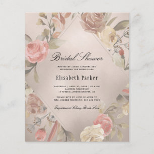 Invitation élégante et économique rose gold pour u