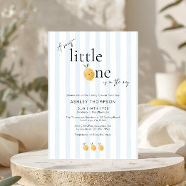 Invitation Élégante et mignonne Baby Shower Citron Citrus