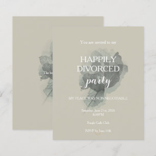 Invitation élégante et moderne pour une fête de di