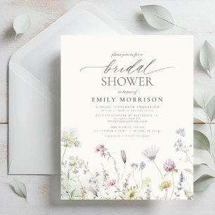 Invitation élégante et sauvage de mariage pour une