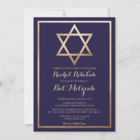 Elégante étoile de David : Bat mitzvah moderne