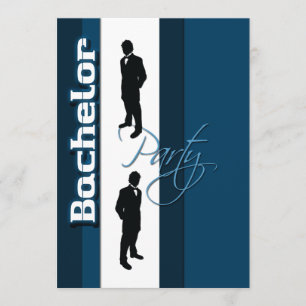 Invitation Elégante "fête de célibataire" cerf formel