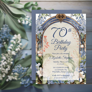 Invitation Elégante Fête de l'Arc Floral Baroque 70e Annivers