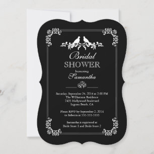 Invitation Élégante Fête de l'mariée Inséparable
