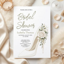 Élégante fête de mariage avec talon haut floral bl