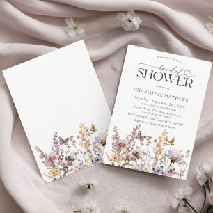 Invitation Élégante Fête de Mariage Florale Aquarelle de Fleu