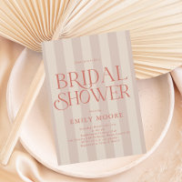 Elégante Fête des mariées Country Club Stripes