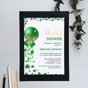Invitation Élégante Fête des mariées de la Saint Patrick Sham