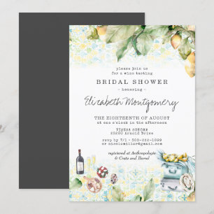 Invitation Élégante Fête des mariées de pique-nique Lemon Gro